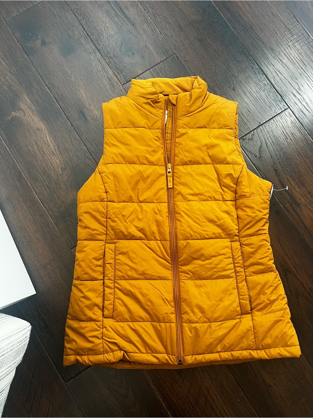 Women's Quilted Sleeveless Puffer Vest - dark caramel